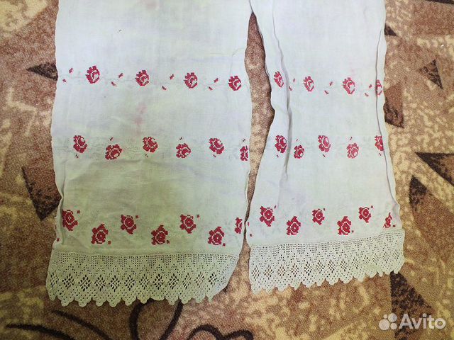 Старинный домотканый деревенский рушник Старинный домотканый деревенский рушник