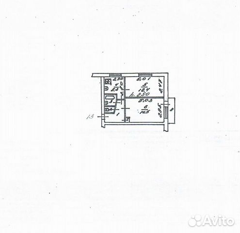 2-к квартира, 41.4 м², 4/5 эт.