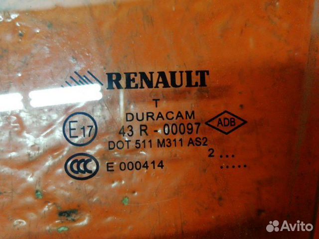 Стекло двери заднее левое Renault Fluence 1 Стекло двери заднее левое Renault Fluence 1