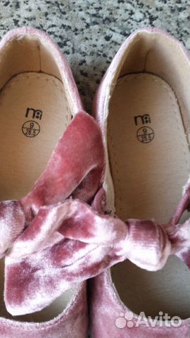 Нарядные бархатные туфли Mothercare, р.26 Нарядные бархатные туфли Mothercare, р.26