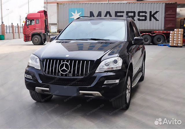 Решетка радиатора Mercedes ML-class W164 хром