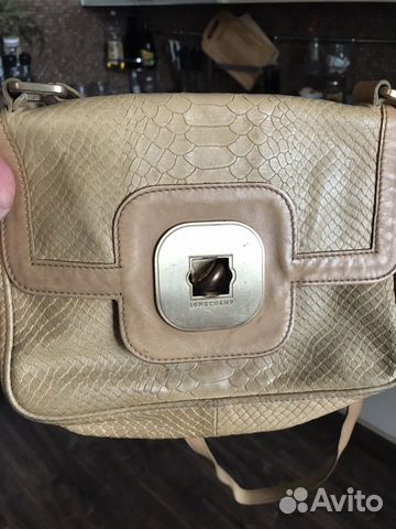 Сумка кожаная Longchamp оригинал