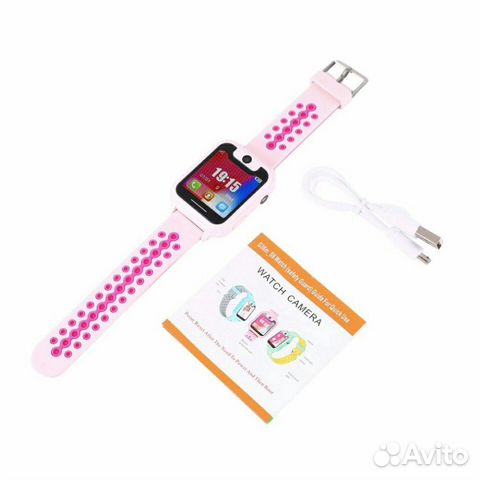 Детские часы с GPS Smart Baby Watch S6 розовые