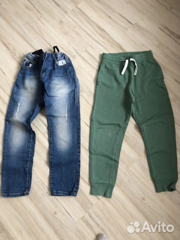 Штаны H&M 128, джинсы Acoola 134