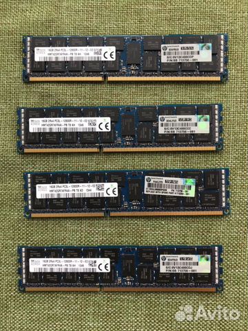 Память HP 16GB 713756-081 715284-001 713985-B21 Память HP 16GB 713756-081 715284-001 713985-B21