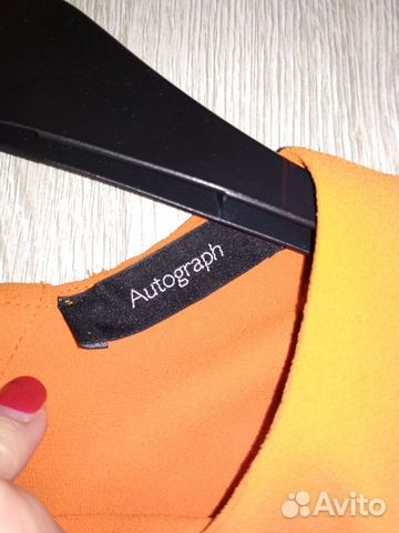 Блуза апельсиновая р-р44 Autograf