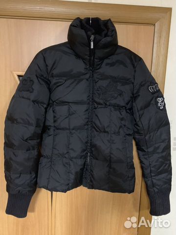 Пуховик новый стразы натуральный Пуховик новый стразы натуральный