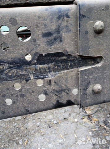 Задняя часть рамы некст с номером до удлинения