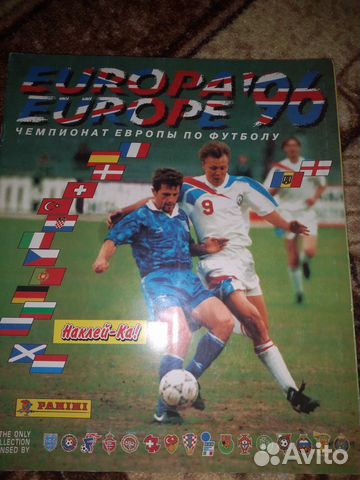 Наклейки panini евро 96