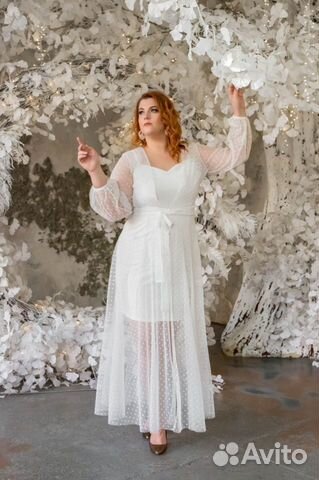 Платье с кардиганом длинным 54,56,58 размер Платье с кардиганом длинным 54,56,58 размер