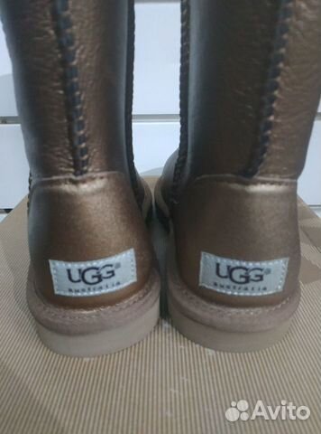 UGG угги, metallic gold