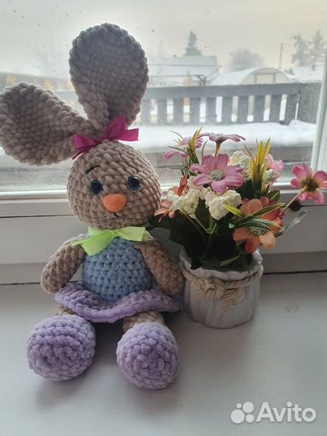 Вязаная зайка