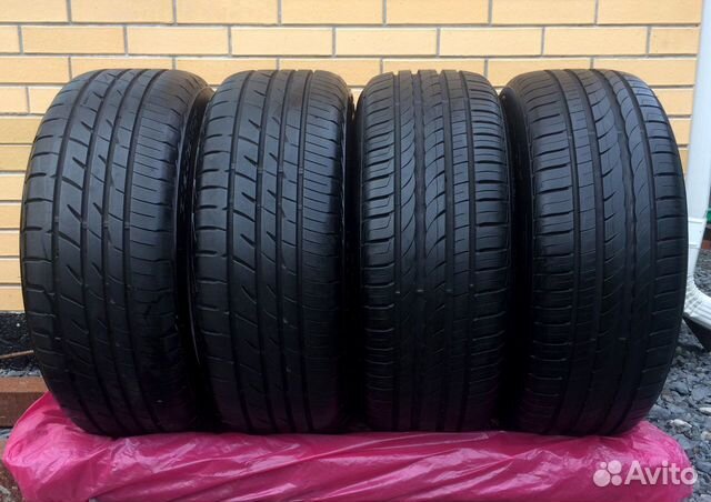 Летние Pirelli 2 шт + Bridgestone 2 шт 225/55R16