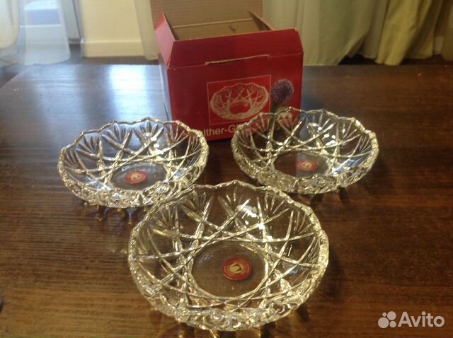 Новый набор из трёх салатниц/конфетниц