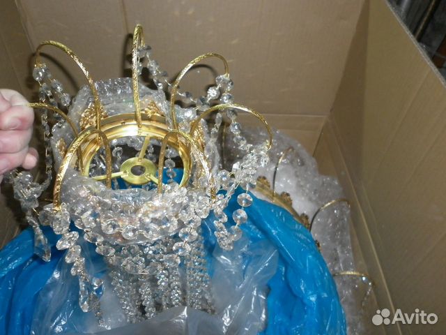 Люстра чешский хрусталь