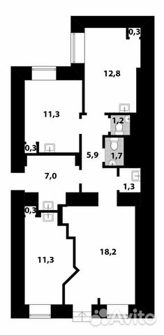 Помещение свободного назначения, 72 м² Помещение свободного назначения, 72 м²