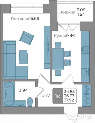квартира в кирпичном доме Новгородская