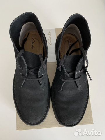 Ботинки Clarks Desеrt Boot Вlаck Suеde UK4,5