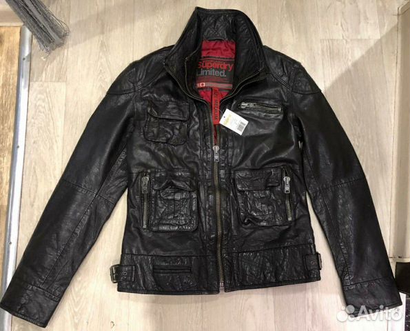Новая кожаная куртка Superdry Новая кожаная куртка Superdry