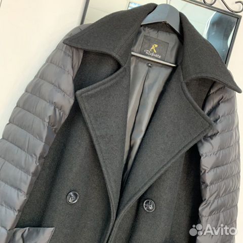 Пальто комбинированное