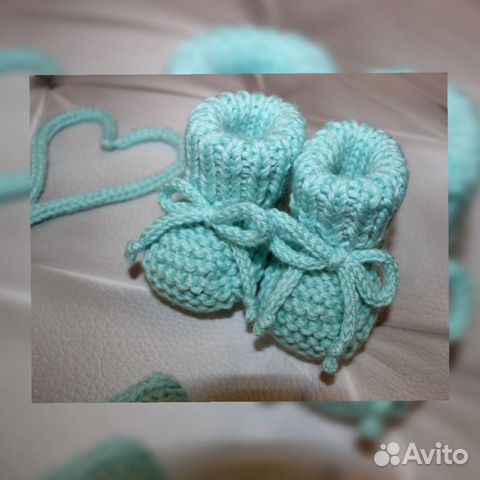 Комбинезон с ушками мятного цвета