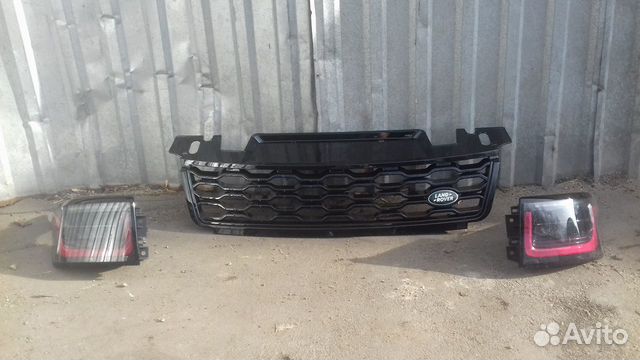 Решетка радиатора+фонари range rover sport