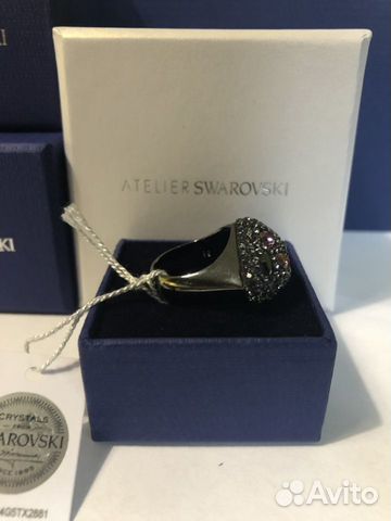 Swarovski ателье кольцо Мозель чёрный размер 58