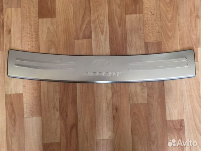 Накладка на задний бампер Хендай Акцент / Hyundai
