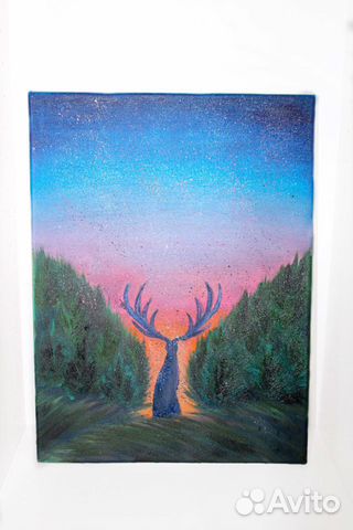 «Король Олень» картина маслом на холсте «Король Олень» картина маслом на холсте