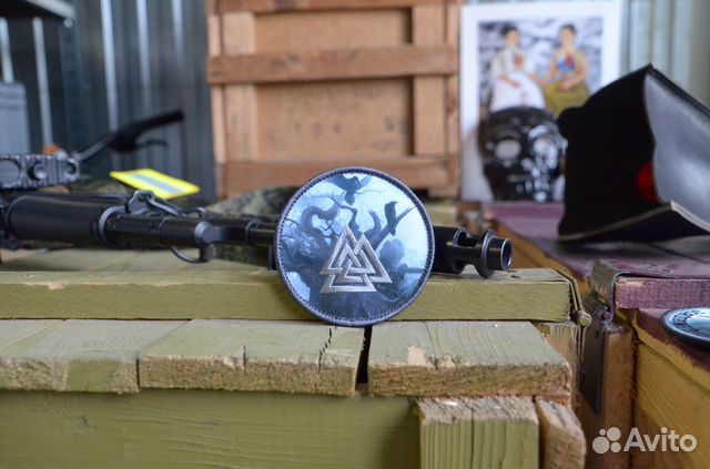 Патч Валькнут и вороны Одина с липучкой