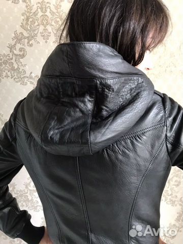 Куртка кожаная с подкладом