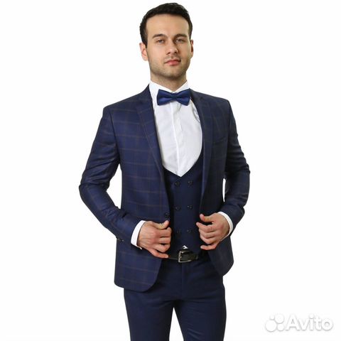 Костюм тройка синий Култус Костюм тройка синий Култус