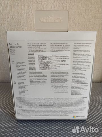 Беспроводная мышь Microsoft Wireless Mouse 900