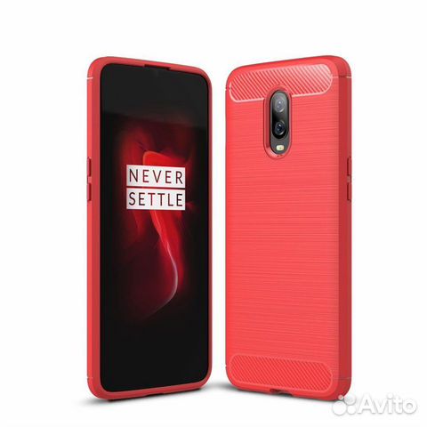 Чехол Carbon для OnePlus 6T (красный) Чехол Carbon для OnePlus 6T (красный)