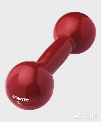 Гантель виниловая starfit DB-102 3кг