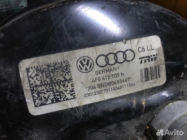 Усилитель тормозов вакуумный Audi A6 C6 2.8 2009