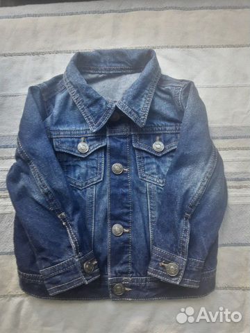 Куртка джинсовая детская 68 р., Benetton