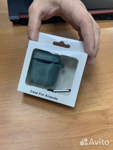 Кейс для AirPods 1 / 2 Silicone Case Green Кейс для AirPods 1 / 2 Silicone Case Green