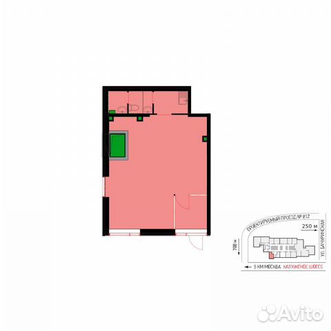 Сдам помещение свободного назначения, 48.5 м²