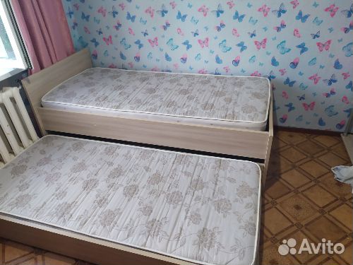Детская выдвижная кровать (на 2-ух детей)
