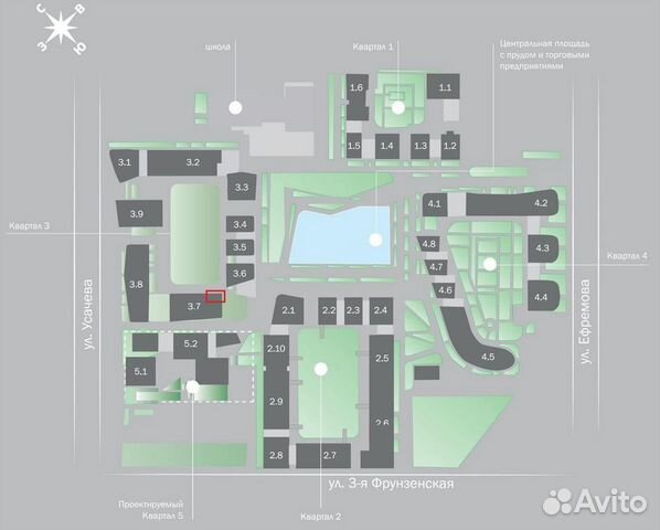 3-к квартира, 108 м², 3/6 эт.