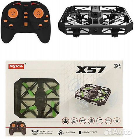 Квадрокоптер Syma X57 с системой антистолкновения Квадрокоптер Syma X57 с системой антистолкновения