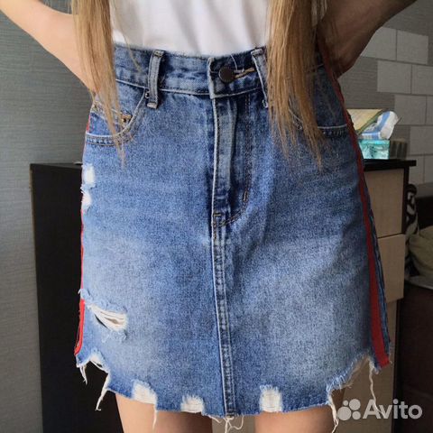Юбка джинсовая