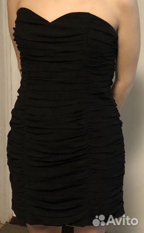 Черное платье H&M миди коктельное Черное платье H&M миди коктельное