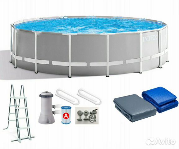 Каркасный бассейн Intex 457x122 см Каркасный бассейн Intex 457x122 см