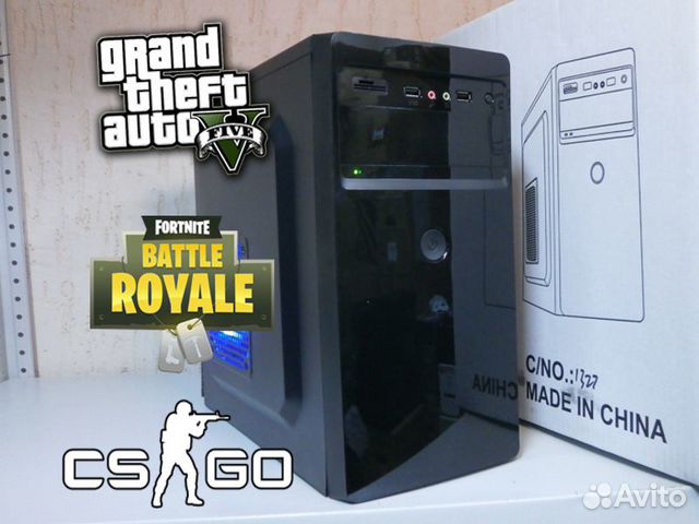 Игровой пк Core i3 / 8Gb / GTX1050 Ti 4GB