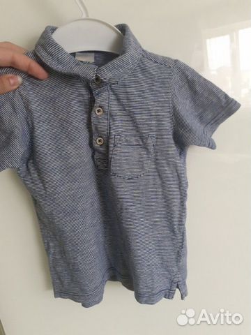 Футболка поло h&m р.80(+6)