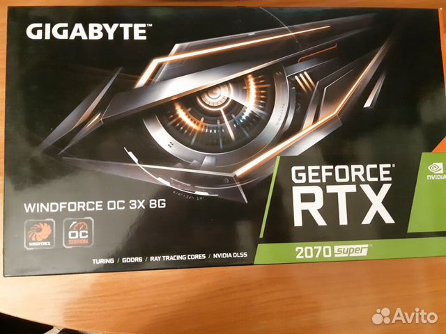 Видеокарта gigabyte nVidia GeForce RTX 2070super Видеокарта gigabyte nVidia GeForce RTX 2070super