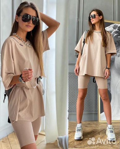 Новый костюм с велосипедками 42-50 Новый костюм с велосипедками 42-50