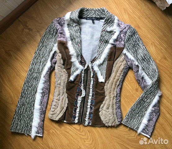 Пиджак tricot chic дизайнерский Италия бохо Пиджак tricot chic дизайнерский Италия бохо